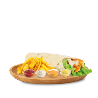 Cheddarlı Cajun Baharatlı Çıtır Tavuk Dürüm görseli