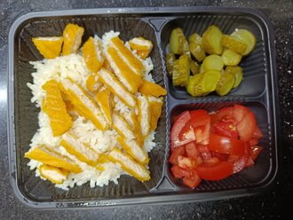 Şnitzelli Tavuklu Pilav görseli