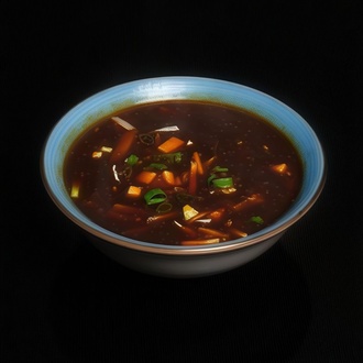 Acılı Ekşili Çorba (Hot & Sour Soup) görseli