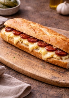 Ekmek Arası Sucuklu Yumurta görseli