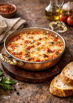 Tereyağlı Kaşarlı Menemen görseli