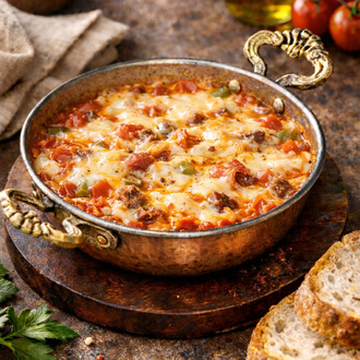 Tereyağlı Kaşarlı Menemen görseli