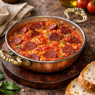 Tereyağlı Sucuklu Menemen görseli