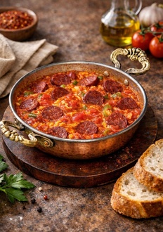 Tereyağlı Sucuklu Menemen görseli