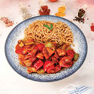 Acılı Moğol Usulü Tavuk görseli