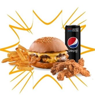 Tenderslı Cheddar Burger Menü görseli