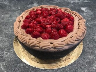 Frambuazlı Çikolatalı Pasta (Adet) görseli