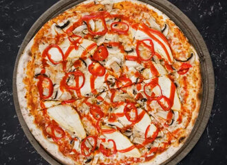 Acılı Tavuklu Pizza (Büyük) görseli