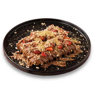 Sütlü Çikolatalı Çilekli Jumbo Waffle görseli
