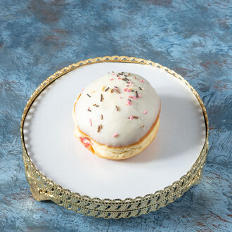 Vanilya Kaplı Ahududulu Donut (Adet) görseli