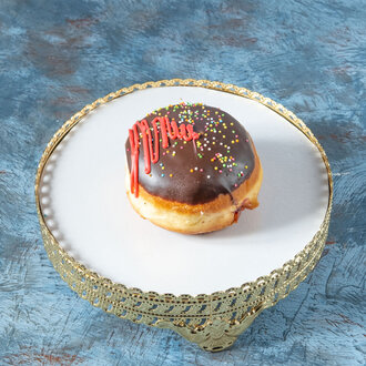 Çikolata Kaplı Vişneli Donut (Adet) görseli