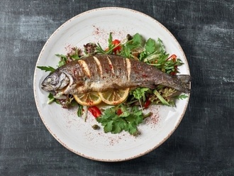 Izgara İri Alabalık Menü 1 Adet İçecek İle görseli