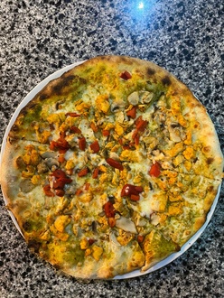 Pesto Pollo Pizza (30 Cm.) görseli
