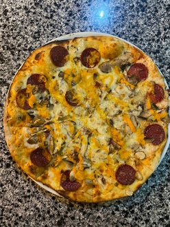 Cheddar Supreme Pizza (30 Cm.) görseli