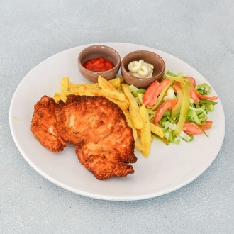 Cheddar Soslu Tavuk Şnitzel görseli