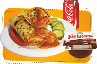 Tavuk Döner Dürüm Menü 1 görseli