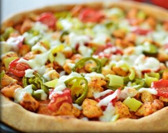 Tavuklu Meksika Pizza görseli