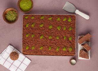 Çikolatalı Soğuk Baklava İçi Antep Fıstıklı (500 Gr.) görseli