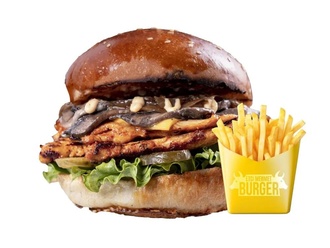 Mushroom Chicken Burger görseli