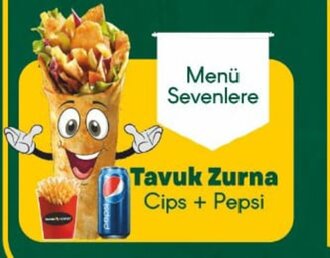 Zurna Tavuk Döner Dürüm Menü 2 görseli