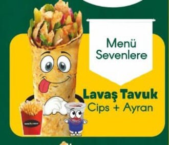 Tavuk Döner Dürüm Menü 2 görseli