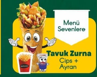 Zurna Tavuk Döner Dürüm Menü 1 görseli