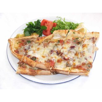 4'Lü Kuşbaşılı Kaşarlı Pide Menü (1,5 Porsiyon) görseli