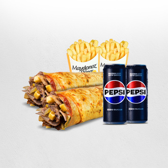 2'Li Et Döner Medium Dürüm Menü görseli