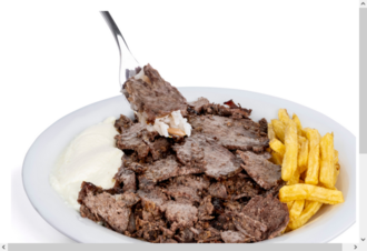 Karışık Pilav Üstü Döner Servis görseli