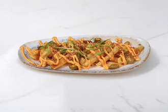Cheddar Peynirli Kaşık Patates Kızartması görseli