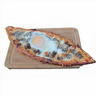 Kuşbaşılı Yumurtalı Pide görseli