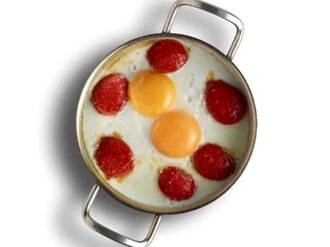 Sahanda Sucuklu Yumurta görseli