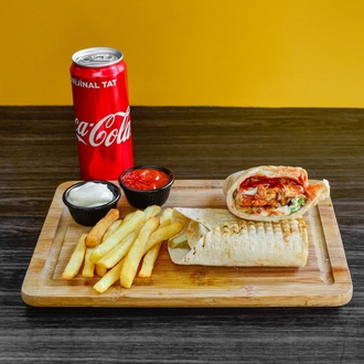 2'Li Özel İskenderun Usulü Tavuk Döner Dürüm Menü görseli
