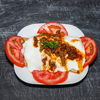 Lavaş Ekmek Yoğurtlu Et Tantuni görseli