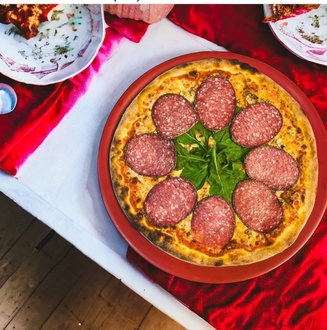 Karabiberli İtalyan Salamlı Pizza (Küçük) görseli