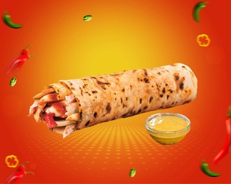 Köri Soslu Tavuk Döner Dürüm görseli