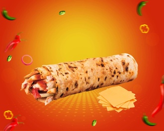 Cheddarlı Tavuk Döner Dürüm görseli