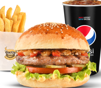Köz Patlıcanlı Tavuk Burger Menü görseli