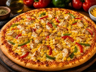 Tavuklu Pizza (Büyük) görseli