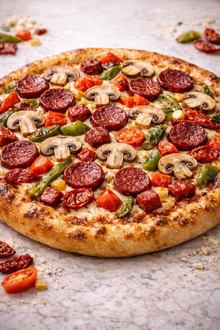 Sucuklu Pizza (Küçük) görseli