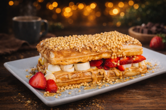 Double Caramel Show Waffle görseli