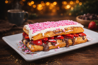 Double Berry Burst Waffle görseli