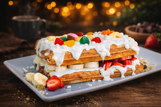 Double White Angel Waffle görseli