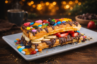 Double Nutella Love Waffle görseli