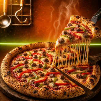 Bol Etli Pizza (Orta) görseli