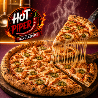 Tavuklu Pizza(acılı)(büyük) görseli
