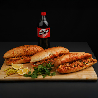 3'Lü Ekmek Arası Tavuk Tantuni Menü görseli