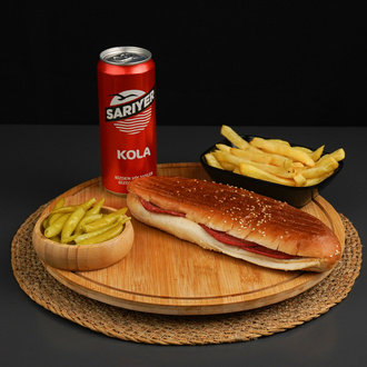 Sandviç Ekmeğine Karışık Tost Menü görseli