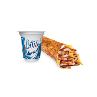 Ekonomik Tavuk Döner Dürüm Menü (Xl) görseli