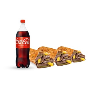 3'Lü Et Döner Dürüm Menü (M) görseli